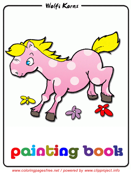 Horse, Horses, Free coloring pages for children, Images, Image, Download Online free