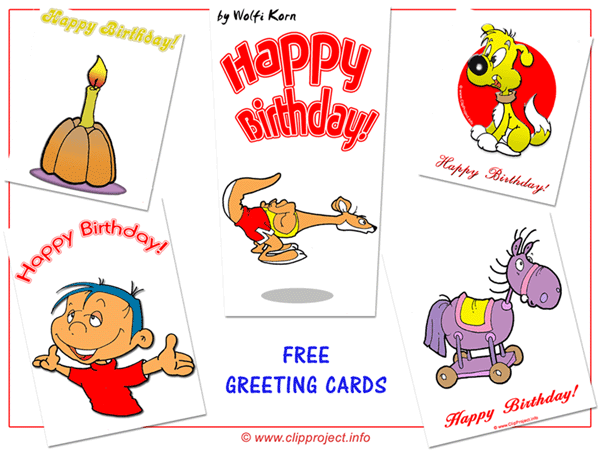 birthday cartoon cards. Wallpaper with Birthday Cards,
