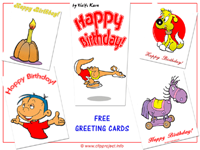 Birthday free greeting cards clipart images