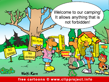 Camping cartoon free