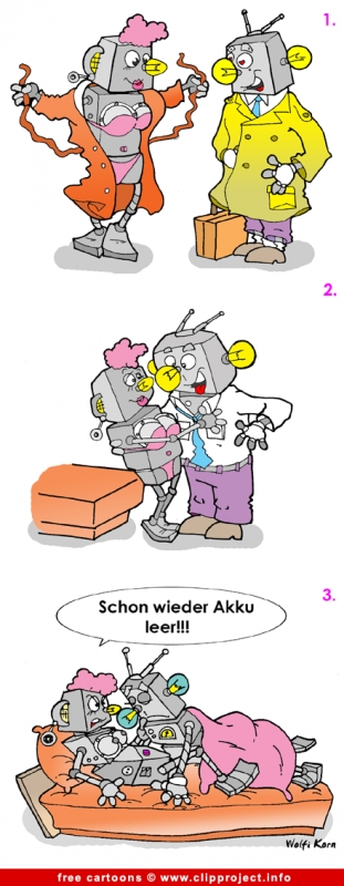 Robot love  cartoon free