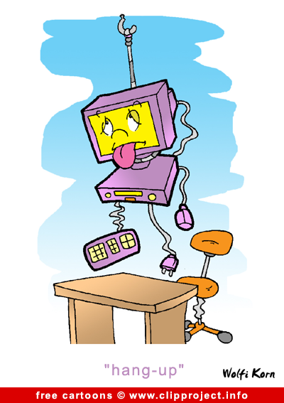 Computer crash cartoon for free