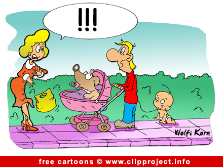 Cartoon free - Young father