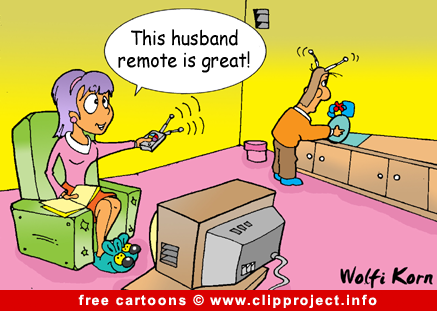 Free Cartoon - Remote control for husban