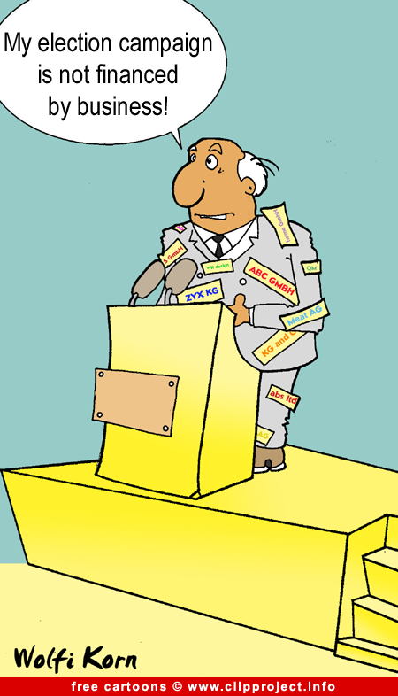 Election campaign cartoon - Politics cartoons free
