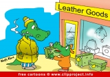 Crocodiles in shop cartoon for free - Animals cartoons