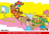 Firefighter and Birthday Cake cartoon free