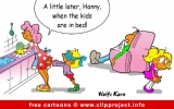 Gratis Cartoon Family on Evening