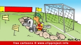 Soccer cartoon image for free - goal keeper