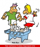 Table soccer cartoon image free
