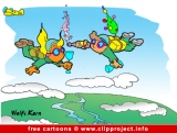 Free Cartoon image Sky Divers