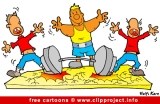 Free Sport Cartoon for Olympic Games - Heavy Athletics