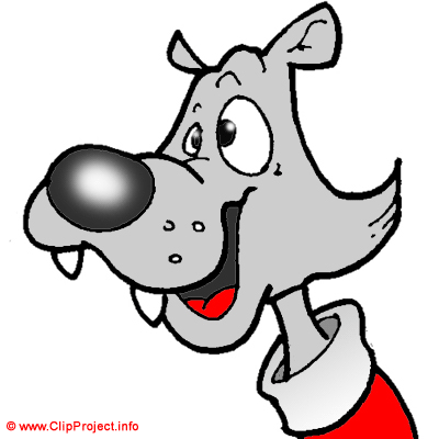 Cartoon wolf - Pictures of zoo animals