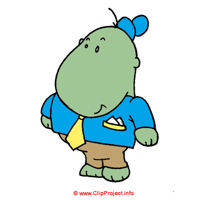 Hippo clip art - Animal clipart