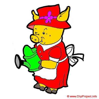 Clipart Pig on the farm