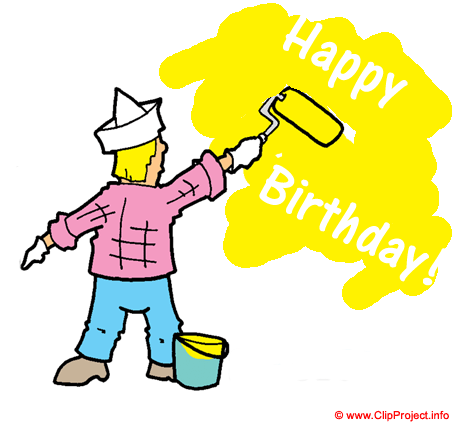Greeting e-card for Birthday - Happy Birthday clip art free