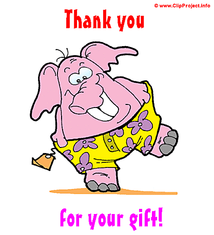 Happy Elephant - Happy Birthday clip art free