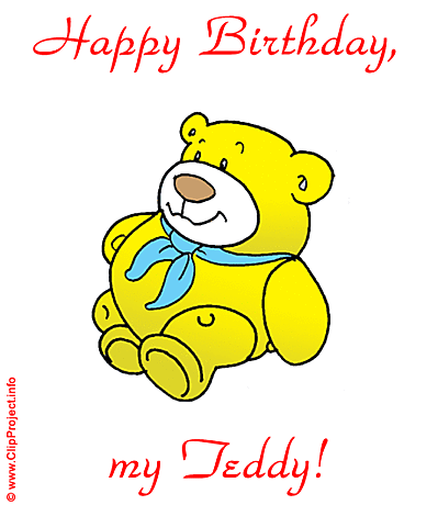 Nice Bear clip art image - Happy Birthday clip art free
