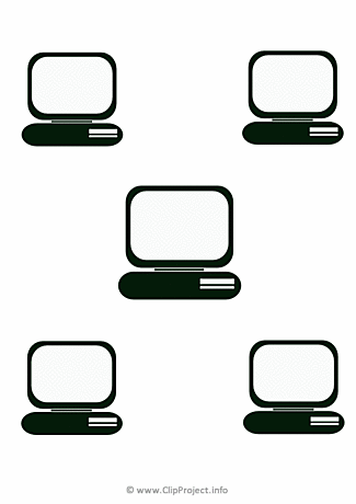 Computer network clipart