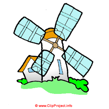 Wind mill clip art image