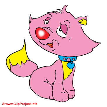 Pretty pink kitty clipart cartoon image