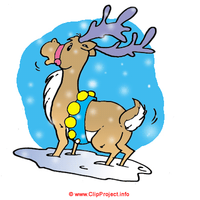 Christmas deer clip art free