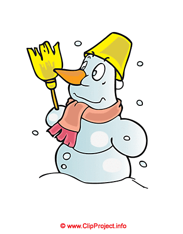 Frosty Snowman clipart free for Winter