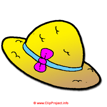 Woman hat mode clip art