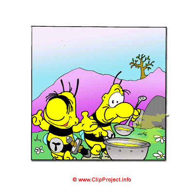 Comics illustration free bees