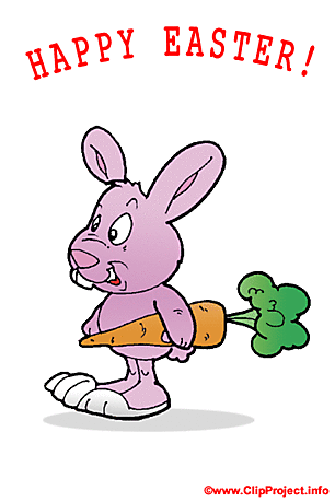 Happy Easter clip art - Cartoon Bunny