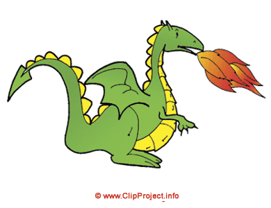 Fire dragon clip art free