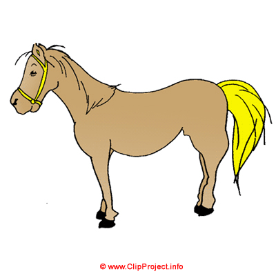 Horse cartoon image - Farm clip art free