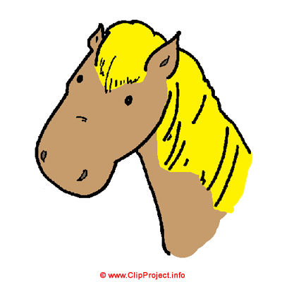 Horse head clipart image free