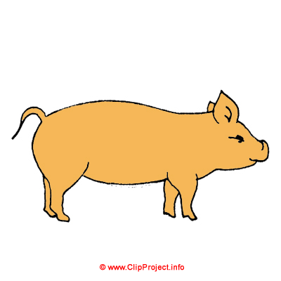 Pig cartoon image gratis - Farm clip art free