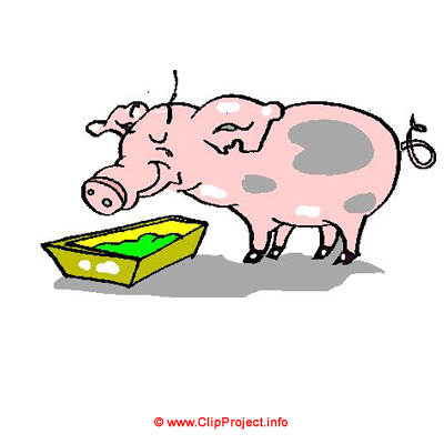 Pig on the farm clip art free