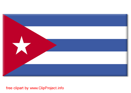 Cuba flag clipart