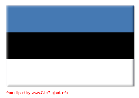 Estland flag clipart free
