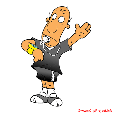 Football referee cartoon Football referee cartoon