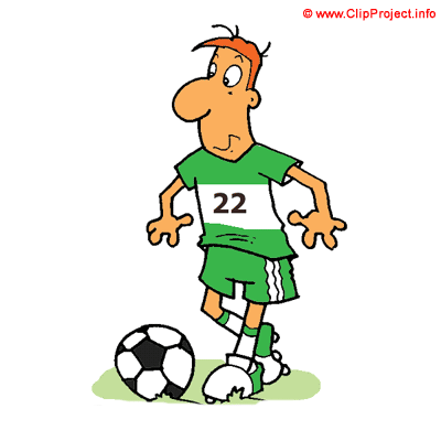 Soccer player cartoon