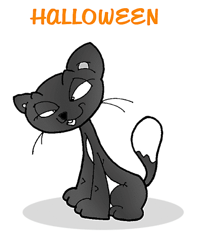 Black cat clip art free Halloween