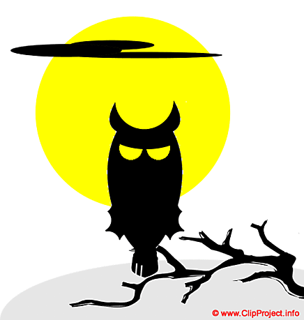 Owl image - Halloween clip art image free