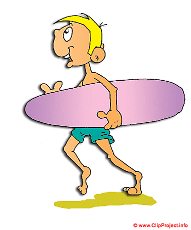 Surfer clipart image free
