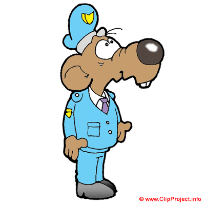Mouce policeman  cartoon clipart