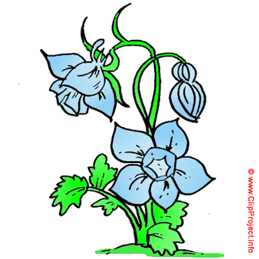Blue flower clip art free