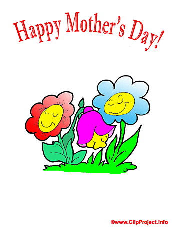 Mother's Day flower card free download