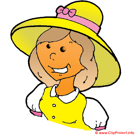 Village girl - People clip art free