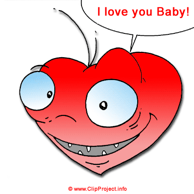 I love you baby cartoon image clipart