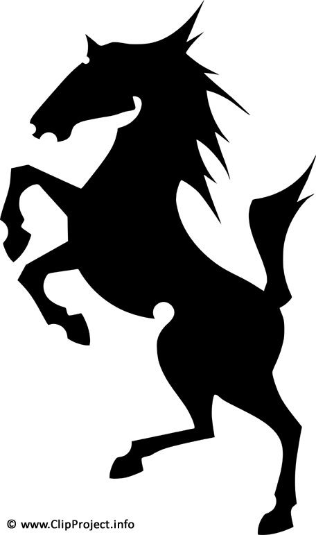 free horse clipart black and white - photo #22