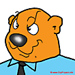 Bear policeman clip art - Picture of animals