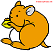 Hamster clip art image - Animal clipart